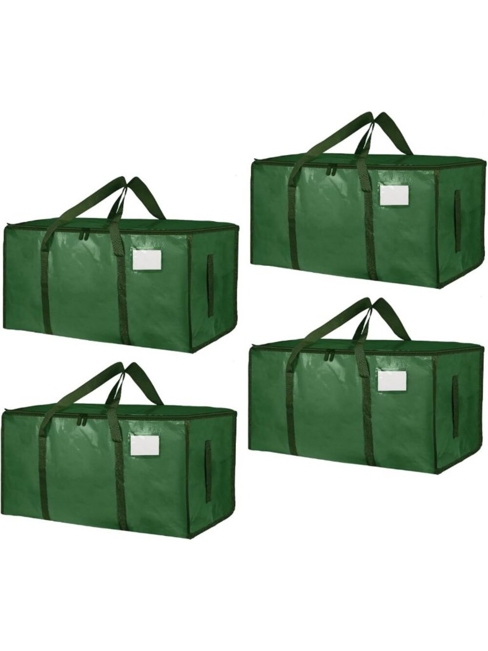 Extra Large Heavy Duty Waterproof Moving Bags - 4 Pack Storage Totes with